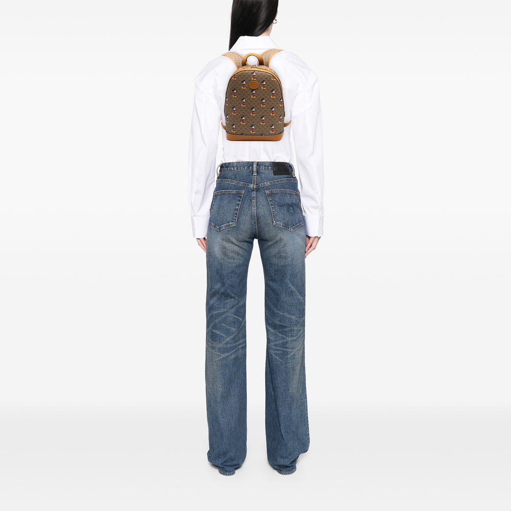 Pre-Loved Gucci Disney Small Micro GG Supreme Mickey Mouse Dome Backpack - Picture 7 of 8